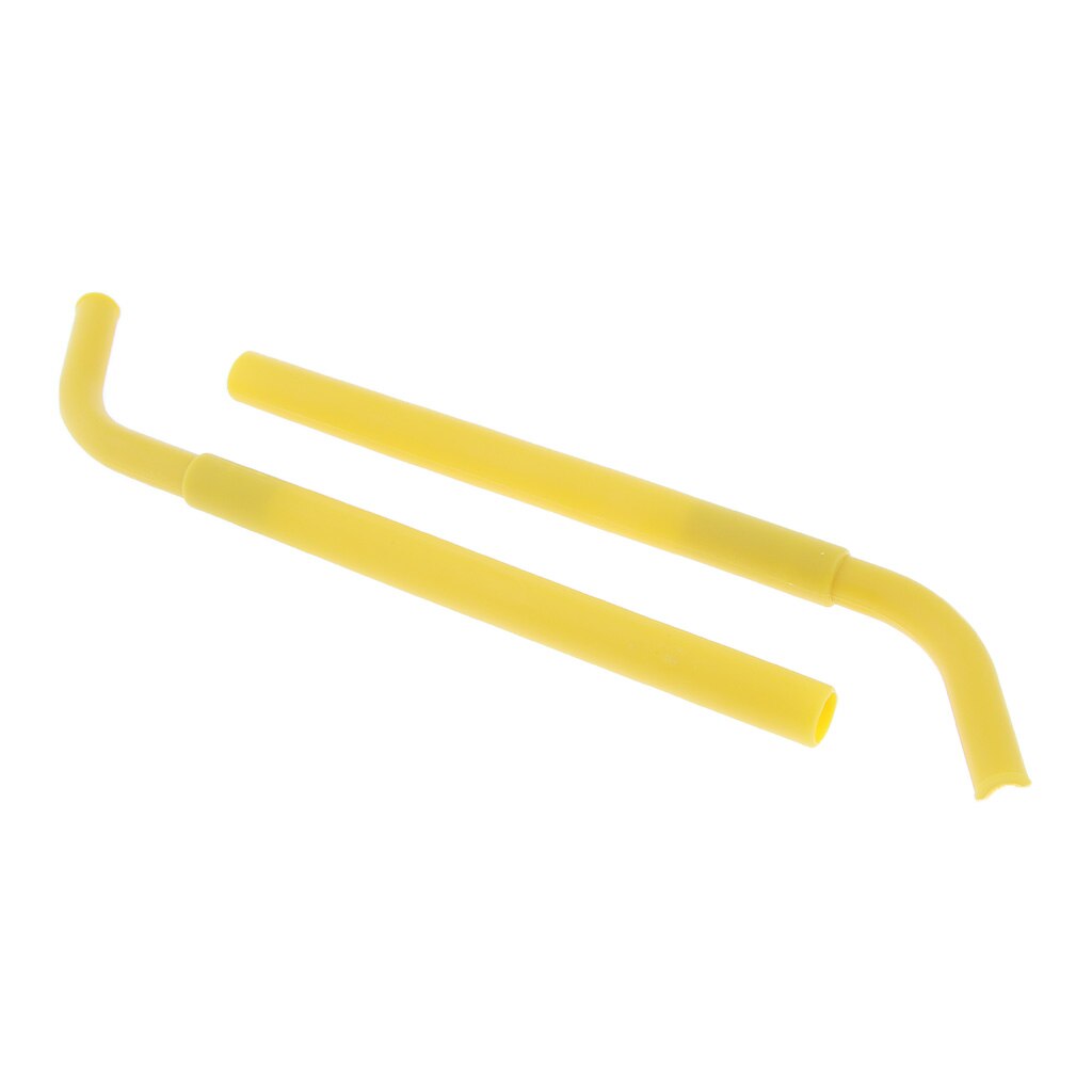 2x Silicone Flexible Reusable Straight Bendy Drinking Straws + Storage Box
