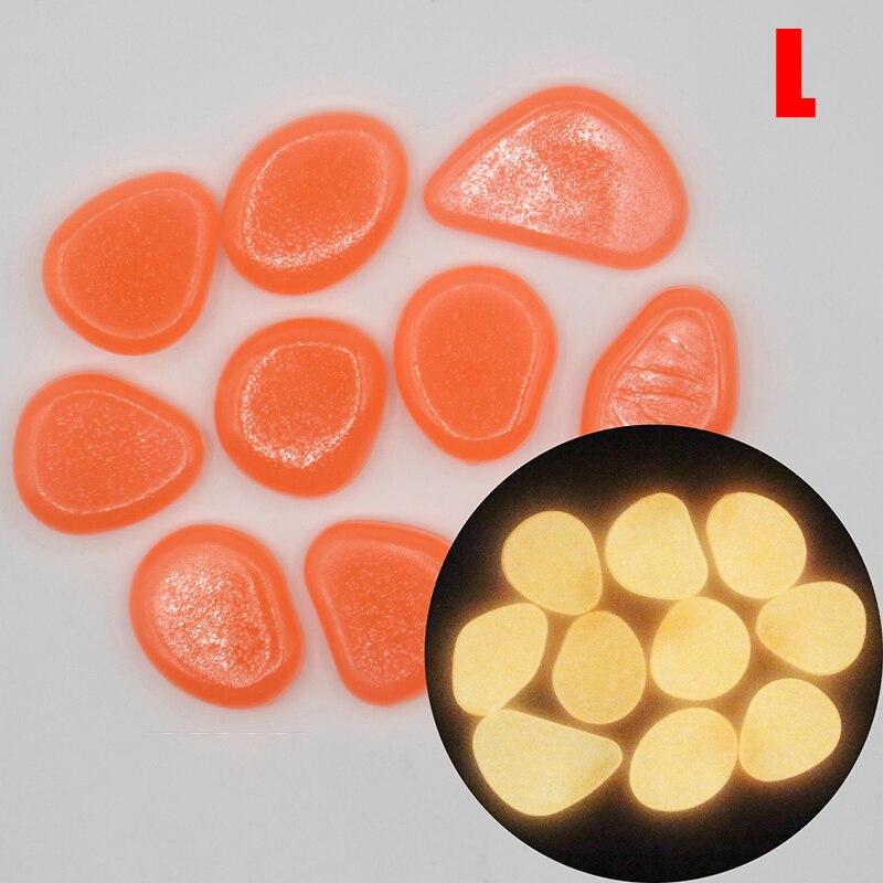 Glow in the Dark Garden Pebbles Glow Stones Rocks for Walkways Garden Path Patio Lawn Garden Yard Decor Luminous Stones: L