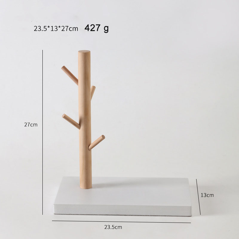 Estante de almacenamiento de llaves de gato bonito, estante de almacenamiento Vertical de llaves de hierro y madera, caja de almacenamiento de entrada con bandeja decorativa, decoraciones de escritorio: Castaño