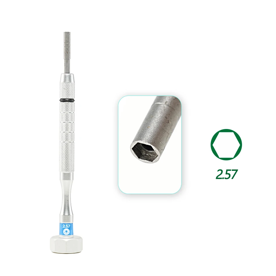 1pc Stainless Steel Eyeglasses Screwdriver Set For Glasses Watches Repair Tool Replaceable Blades Screwdriver: WHITE