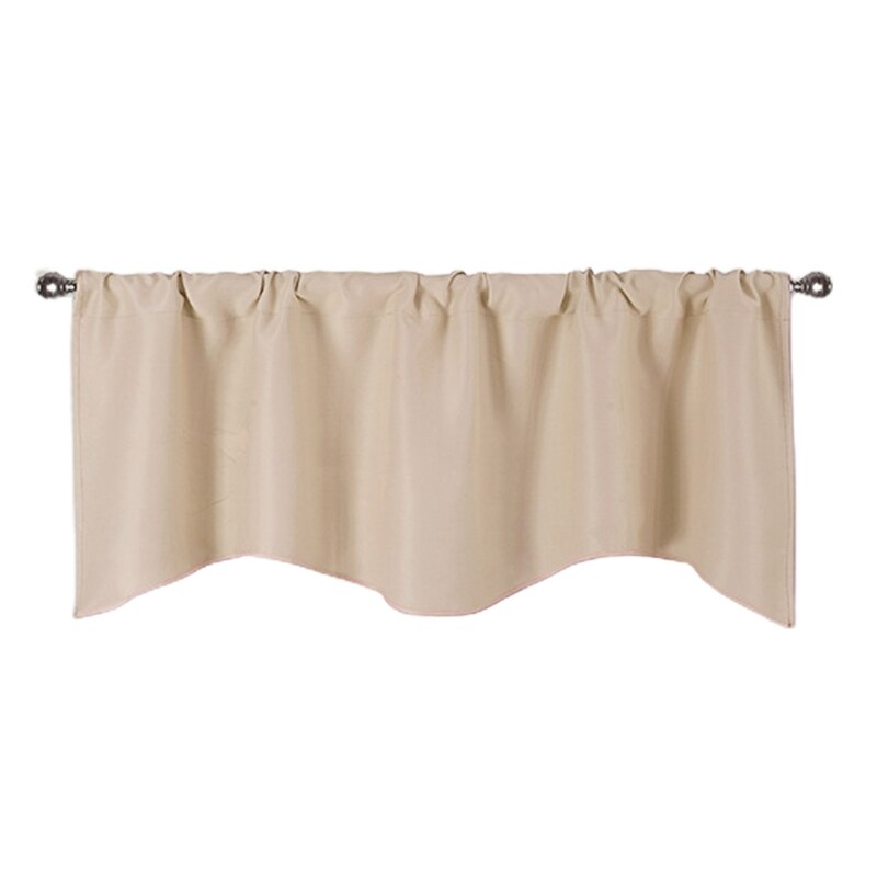 Rideaux occultants de couleur unie, stores romains élégants, rideau court café pour cuisine, rideau de fenêtre moderne pour armoire de cuisine K3NA: BG