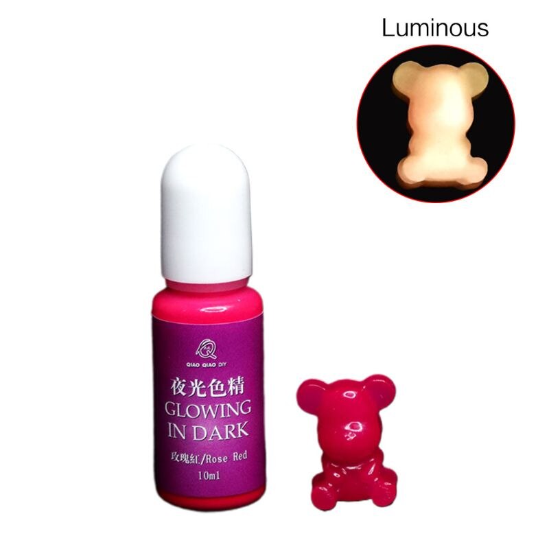 Lysende flytende pigment håndlaget ab lim uv epoxy mold filler håndverk smykker gjør diy toning materiale: 67