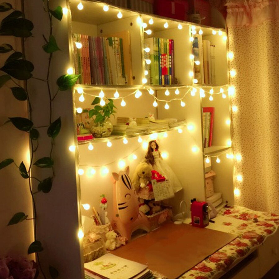 Thrisdar 10m 100 led kersenballen lichtslingers voor bruiloften, kerstverlichting, terrasdecoratie voor feesten en partijen.