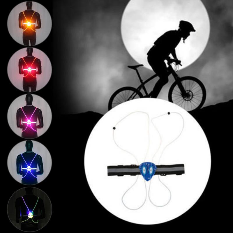 360 High Visibility Night Outdoor Reflective Vest Flash LED Driving Night Driving Cycling Outdoor Light Up Cycling Safety Vest