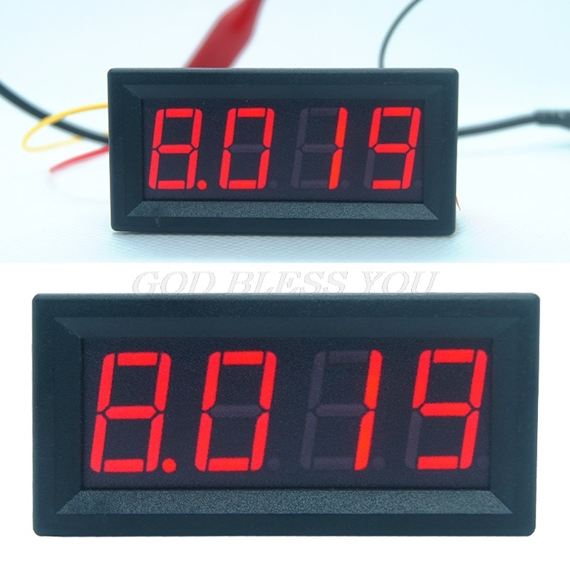 0-9.999a(10a) 4- cifre bit amperemeter nuværende panelmåler 0.56 tommer rød led