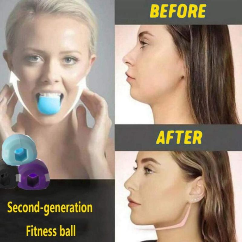 Gezicht Fitness Bal Facial Toner Exerciser Ball Hals Krimpen Dubbele Kinnen Toning Facial Spier Training Apparaat Silicagel
