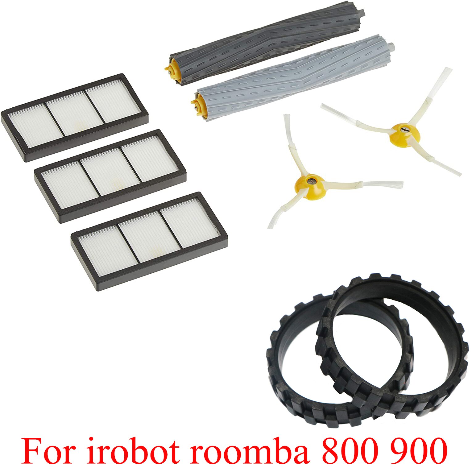 Banden Voor Irobot Roomba Wielen Serie 500, 600,700, 800 En 900,E5,I7 +,S9, irobot 676,980,698 Anti-Slip Irobot Roomba Accessoires: plum