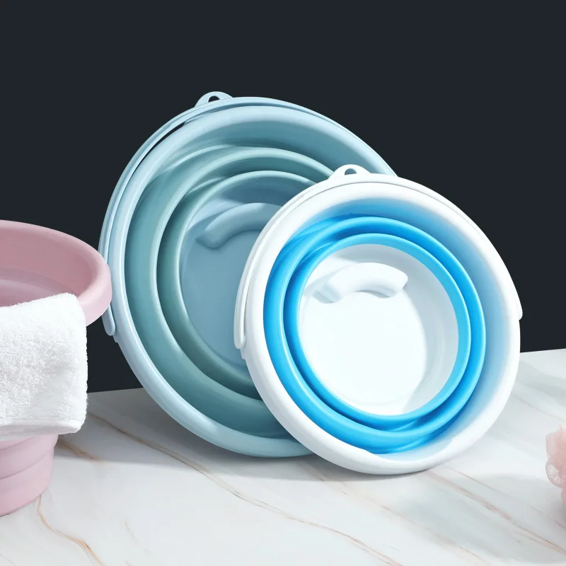 Portable Foldable Multi-Function Bucket Car Travel Fishing Pen Washing Basin Outdoor Use Collapsible Water Container Home Goods