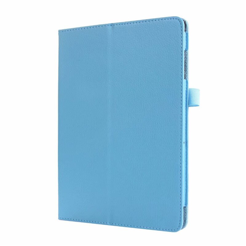 Litchi pu læderetui til huawei mediapad  t5 10 cover til huawei media pad ags 2-w09 ags 2-l09 ags 2-l03 ags 2-w19 10.1 tommer cover: Himmelblå