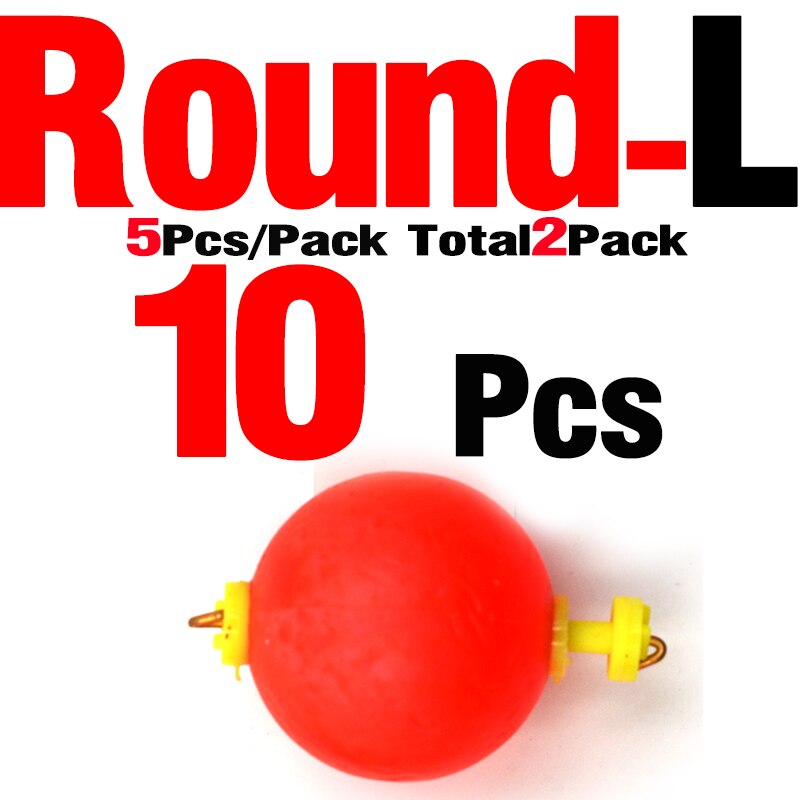 Mnft 10 kpl vaahtomuovi kelluke klassinen kalastus bobber pyöreä / soikea tyyppi bobbers punainen merikalastus eva vaahtomuovi painotetut kellukkeet kalastusvälineet: Pyöreä  l 10 kpl