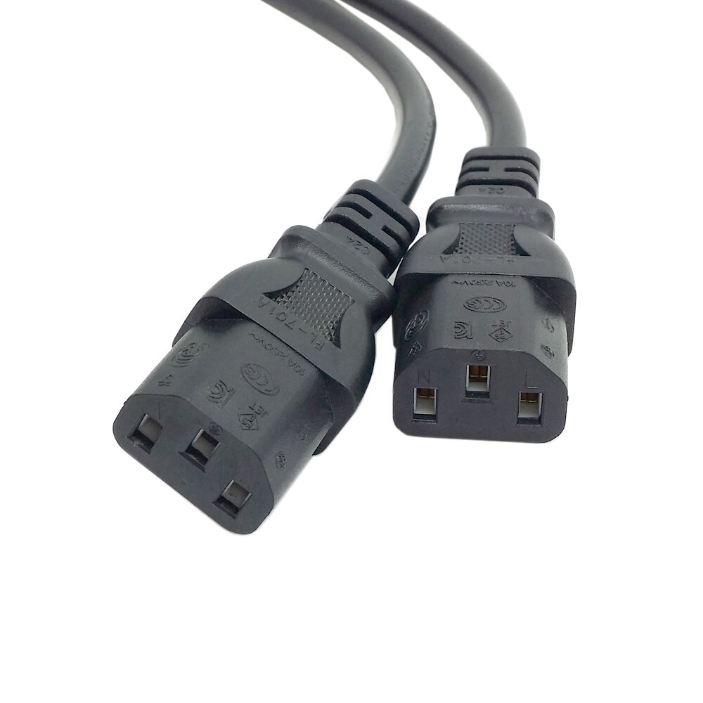 IEC320 adapter robić kabla IEC 320 C13 robić C14 przedłużacz kabla zasilającego C14 robić podwójnego C13 5-13R mocy typu Y kabel rozgałęziający przewód
