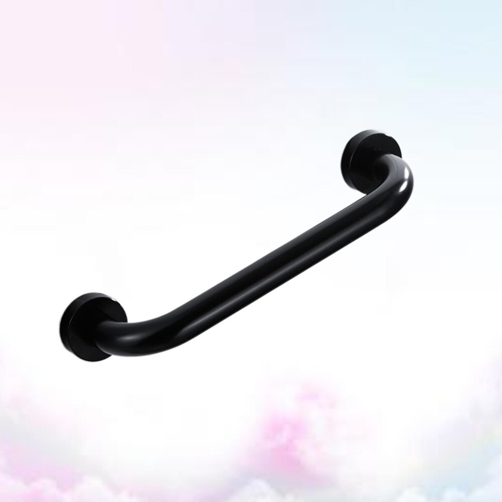 Bad Leuning Badkamer Armsteun Veiligheid Handvat Trap Grab Bar Antislip Douche Handgreep Voor Ouderen Kinderen-30Cm (Zwart)