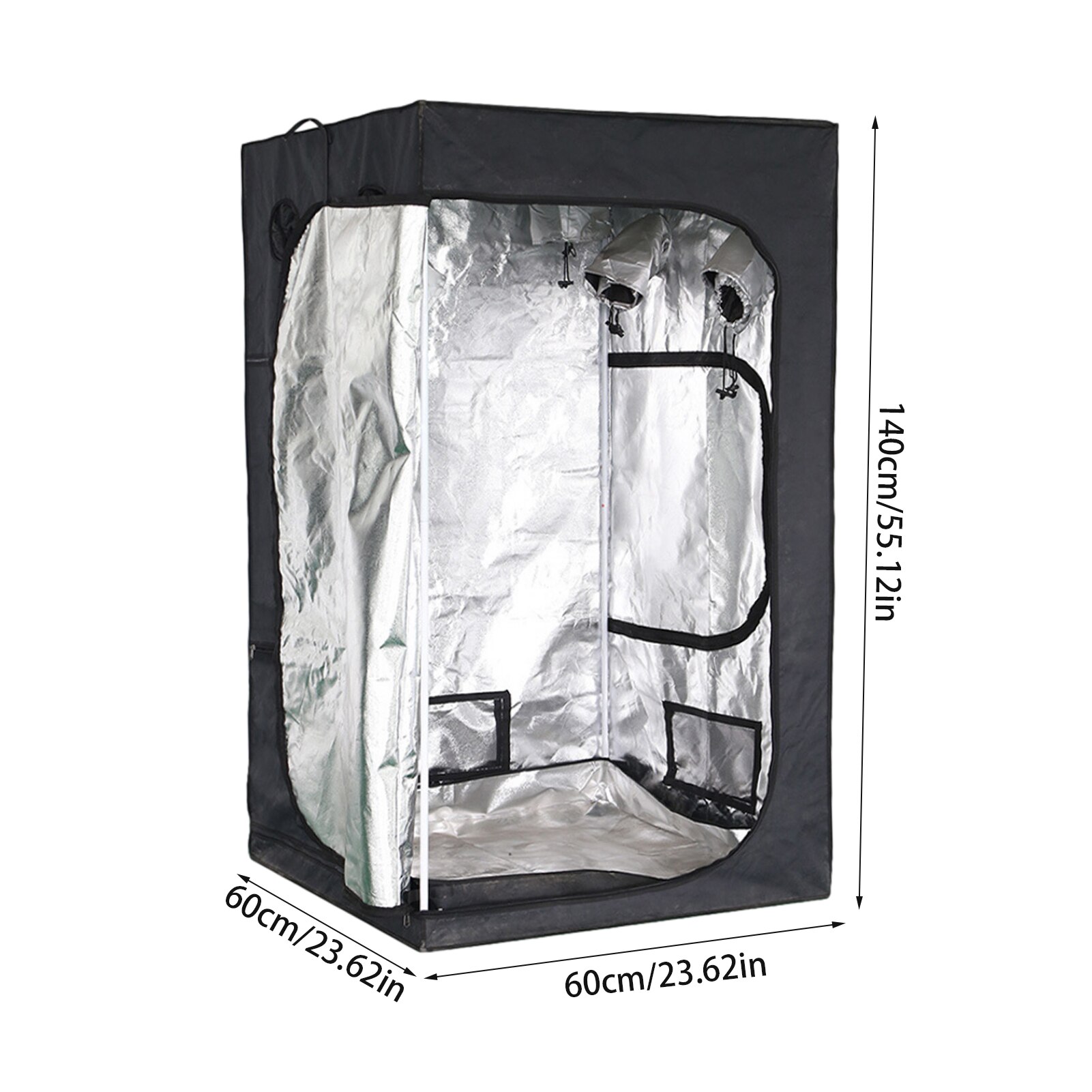 600D Indoor Garden Cultivation Plant Tent Flower Plant Grow Tent Hydroponic Plant Tent For Plant Grow Tent Universal 60*60*140cm