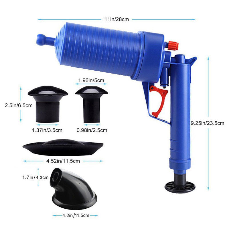 Luchtdruk Ontstopper Riool Borstel Keuken Badkamer Wc Bagger Plunger Wastafel Pijplijn Verstopt Remover Tool Set