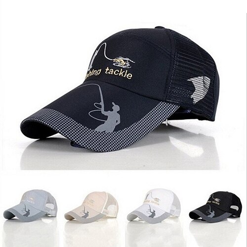 Sombrero de pesca para hombre, gorra de béisbol, malla, protección solar, para exteriores