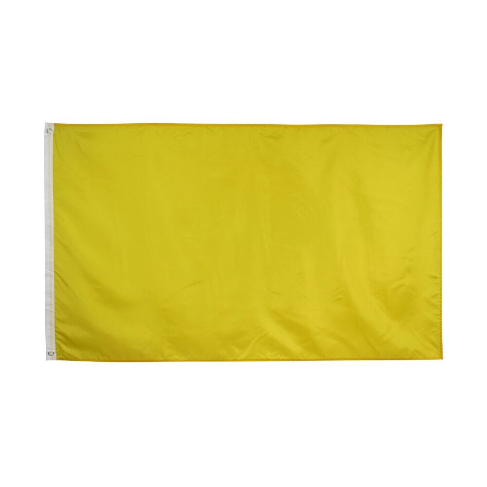 90X150cm WHITE Flag Solid Color banner: YELLOW