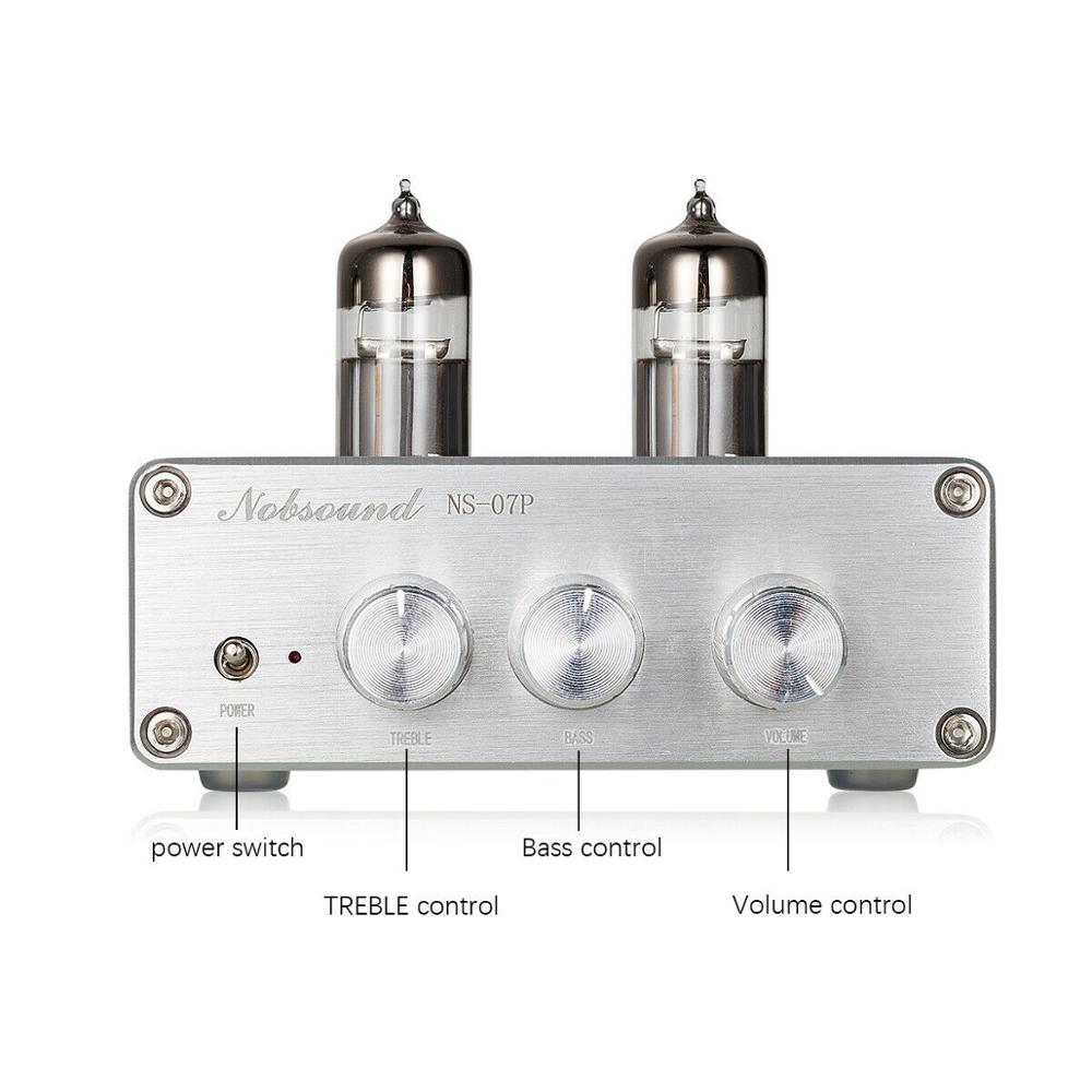 Nobsound HiFi Stereo 6J1 Ventil Rohr Vorverstärker Bluetooth 5,0 Audio- Empfänger Mini Bass Vorverstärker Mit PCM5102 dekodieren Ausgang