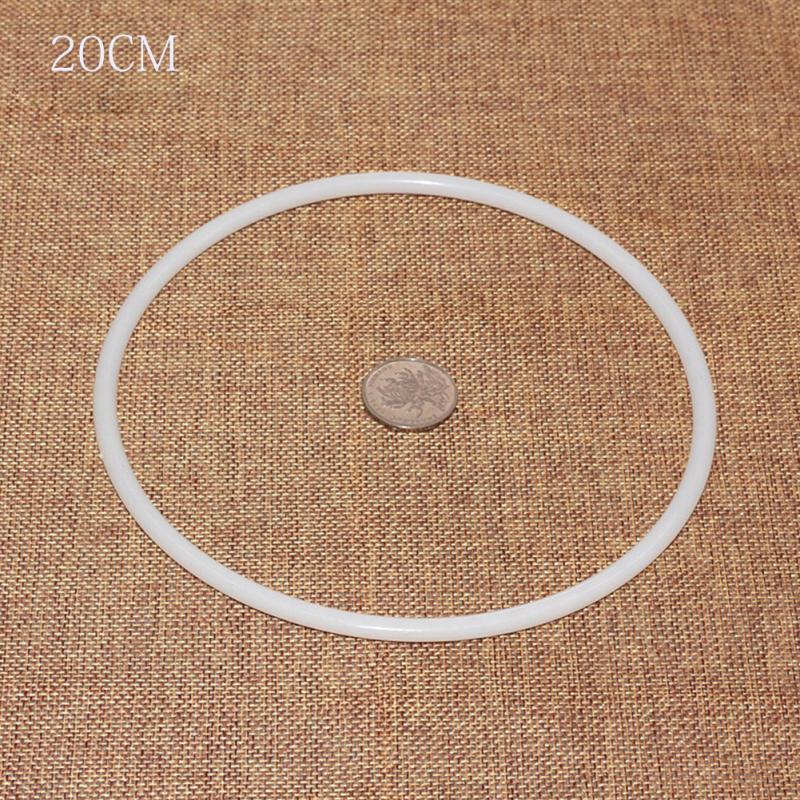 6cm/11cm/16cm/20cm/25cm DIY Dreamcatcher Ring Accessories Plastic Crafts Durable Round White Large Hoops for Dreamcatcher #63: 1pc 20cm