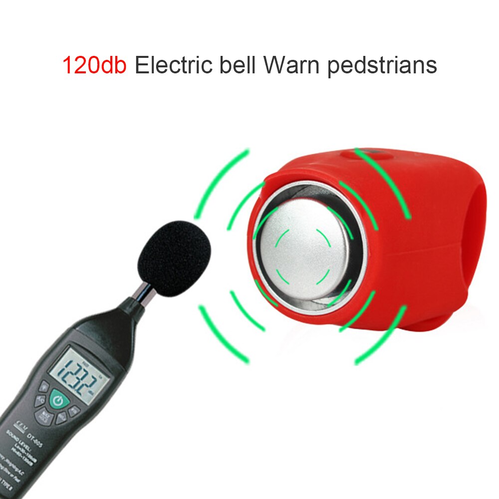 Cloche électronique de vélo 110dB corne étanche à la pluie MBT VTT équipement d'équitation Portable Silicone route vélo guidon cloches