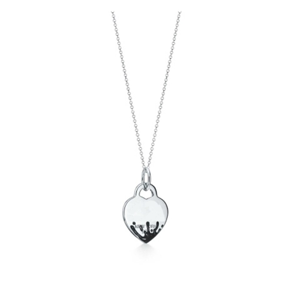 Mode 1:1 S925 Sterling Zilver Originele Indigo Hart Ketting Dames Romantische Sieraden