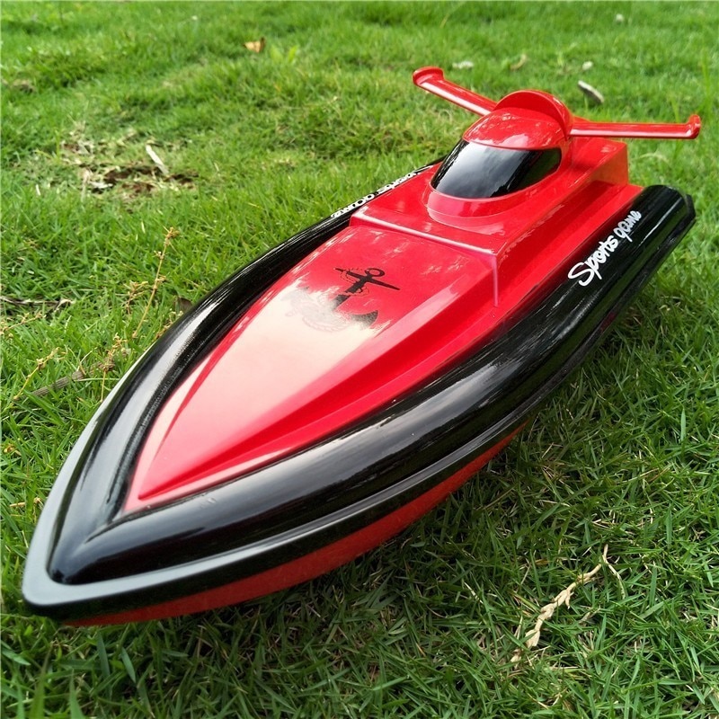 Flying Fish 800 High Speed RC Boat Remote Control Race Boat 4 Channels for Pools Lakes and Outdoor Adventure Only Works In Water: Original Red