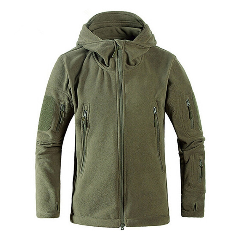 Unisex Outdoor Micro Polar Fleece Jackets Thermal Trekking Coat hiking camping hunting fishing heated travel Clothes Men