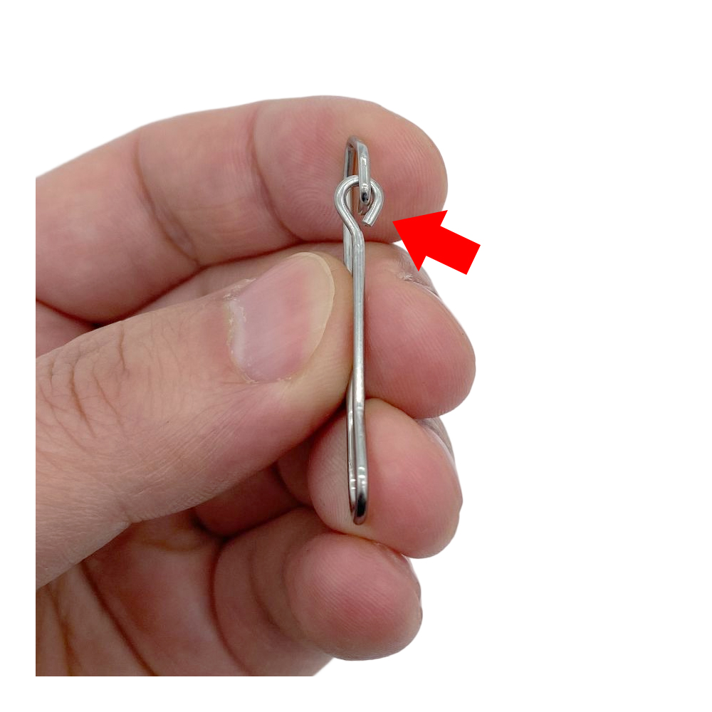 50 Stück starker Stift verbinder Seefisch köder Pin Haken Angel zubehör Angela us rüstung Edelstahl weißes Nickel