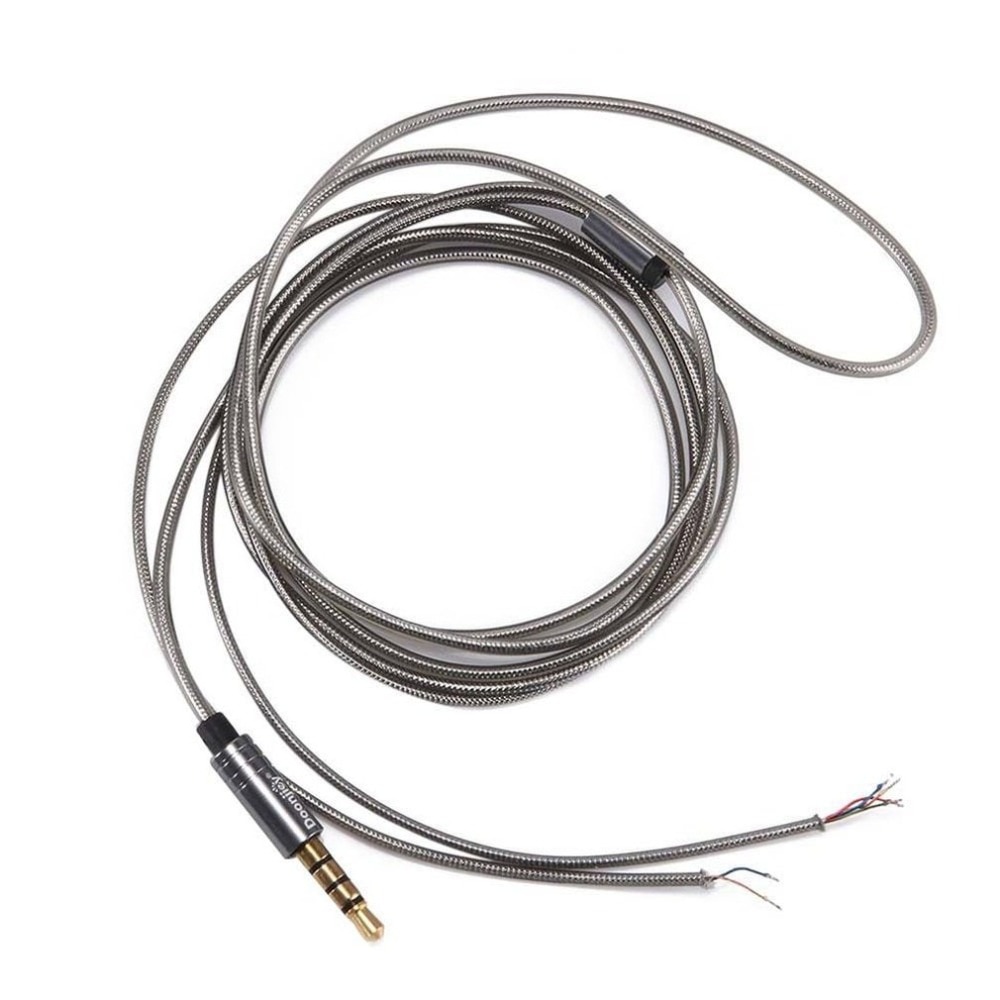 1.5M Hifi Oortelefoon Kabel Reparatie 3.5 Mm Jack Koptelefoon Hoofdtelefoon Audio Kabel Reparatie Vervanging Cord Wire Oortelefoon Kabel 4pole Plug