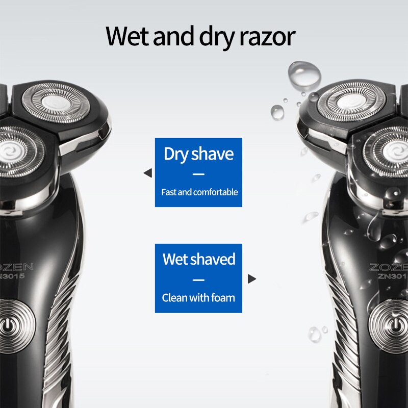 】Electric Shaver USB Rechargeable Wet And Dry Shave Multifunction Fast charge 4D shaving machine Body washing Beard Trimmers