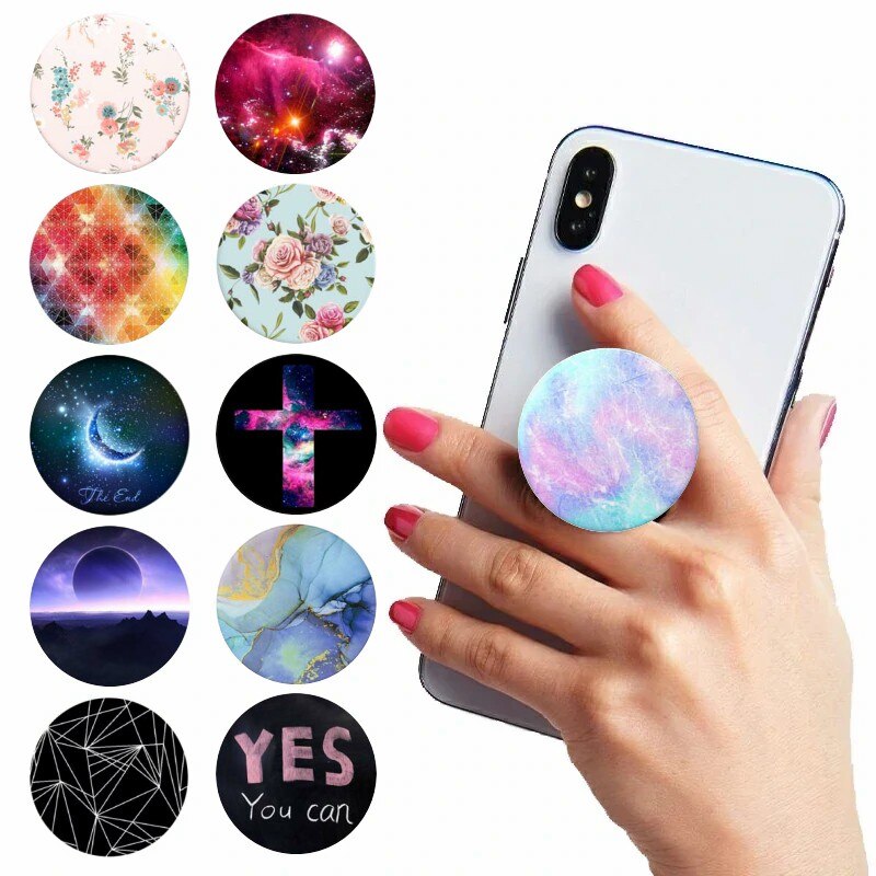 Heißer Telefon Halter попсокет Runde Abnehmbaren Kleber Ständer Griff Finger Ausbau Handys Ring tasche buchse Für iPhone