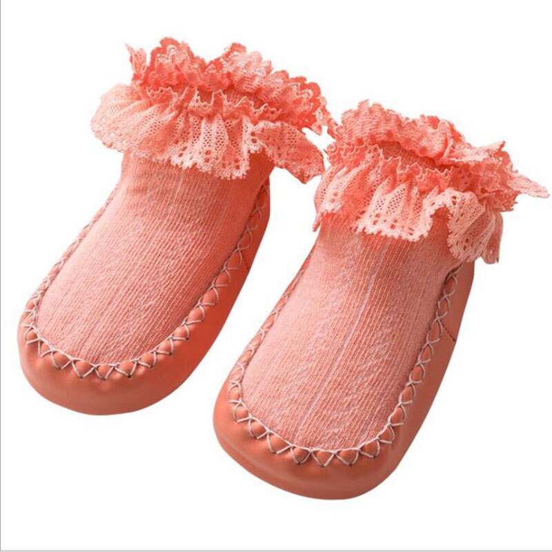 Calcetines con suelas de goma para bebé recién nacido, Zapatos para niño y niña, Calcetines antideslizantes de suela blanda para primavera y verano,