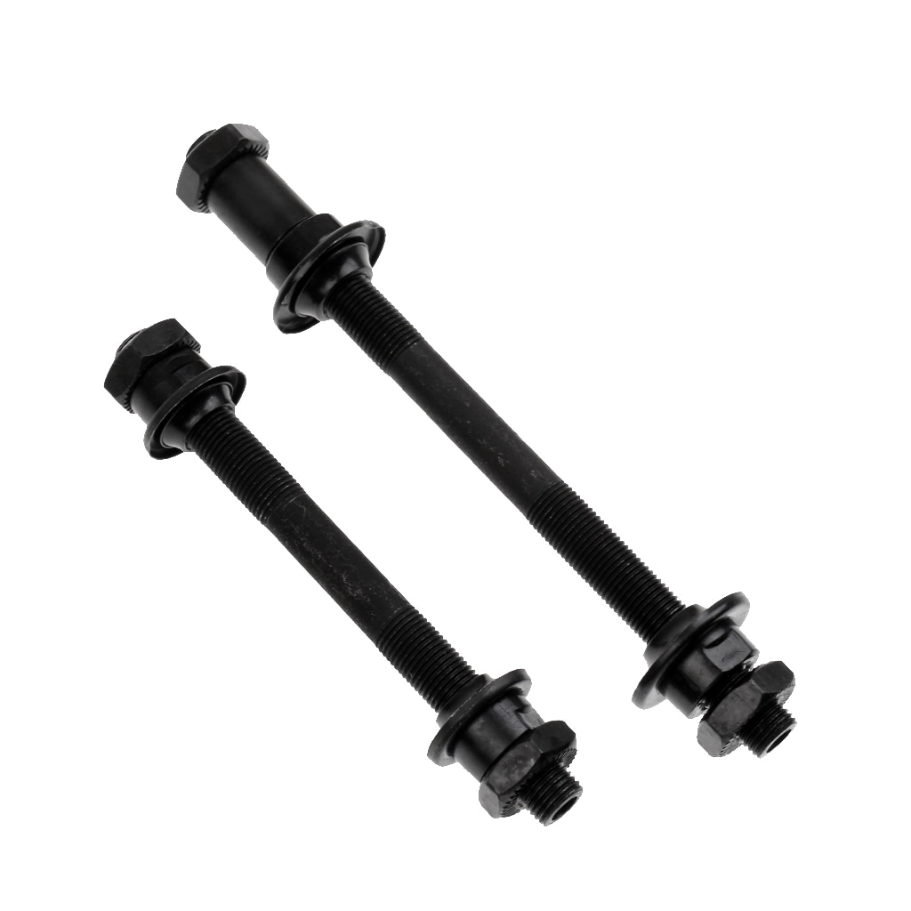2 stk bagerste cykel spindel aksel cyklus forhjul aksel hult nav quick release
