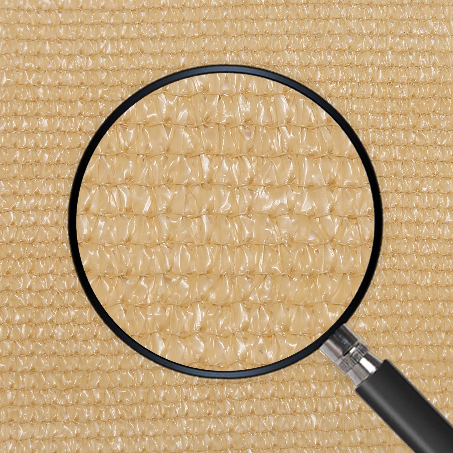 Patio Fence Privacy Screen-160GSM Brown Fencing Mesh Shade Net Cover ,Shade Windscreen Mesh Fabric with Gromment and Zip Tie: 4XL / Gold