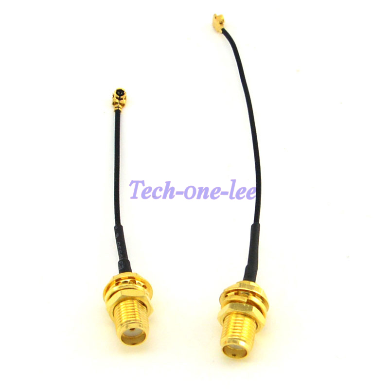 2 piezas Mini PCI U FL a SMA conector antena WiFi Cable Pigtail IPX a SMA extensión