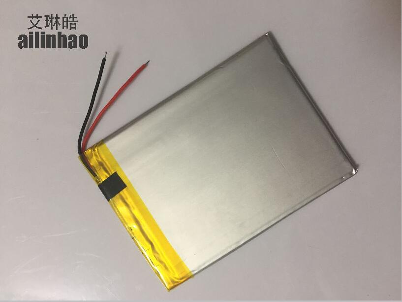 ailinhao 2 Wire Universal Battery For lirulu expro x1 / IRULU X7 Tablet Battery inner 3000mah 3.7V Polymer li-ion