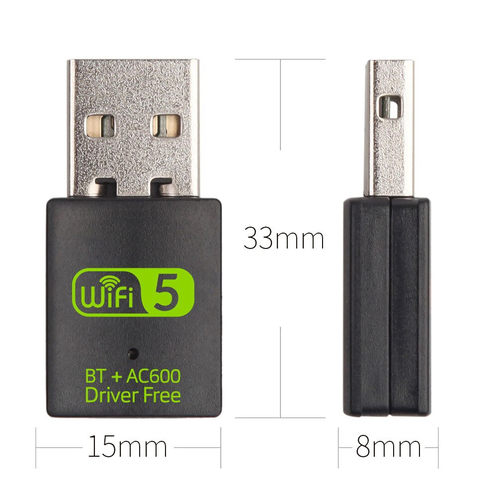 USB WiFi Adapter Receiver 600Mbps 2.4G Bluetooth V4.0 Network Card Wireless WiFi Bluetooth Adapter Transmitter Z0630