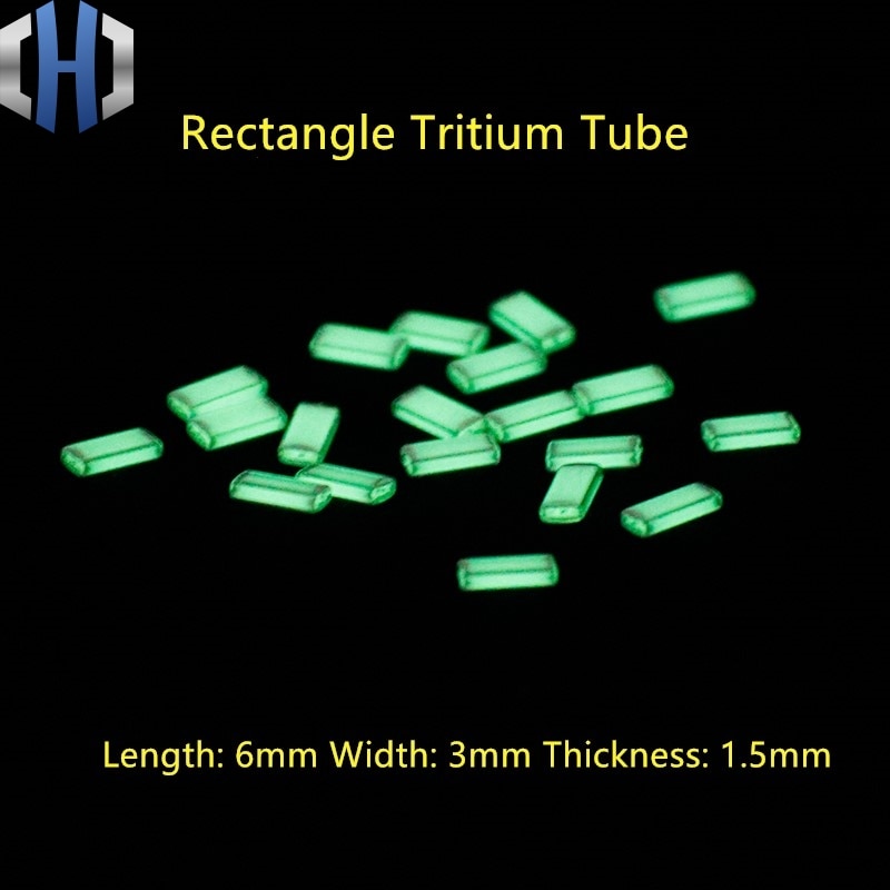 Self-Illuminating Rechthoekige Tritiumgas Buis Rechthoekige Edc Tl-buis Diy Zelf Lichtgevende 10 Jaar