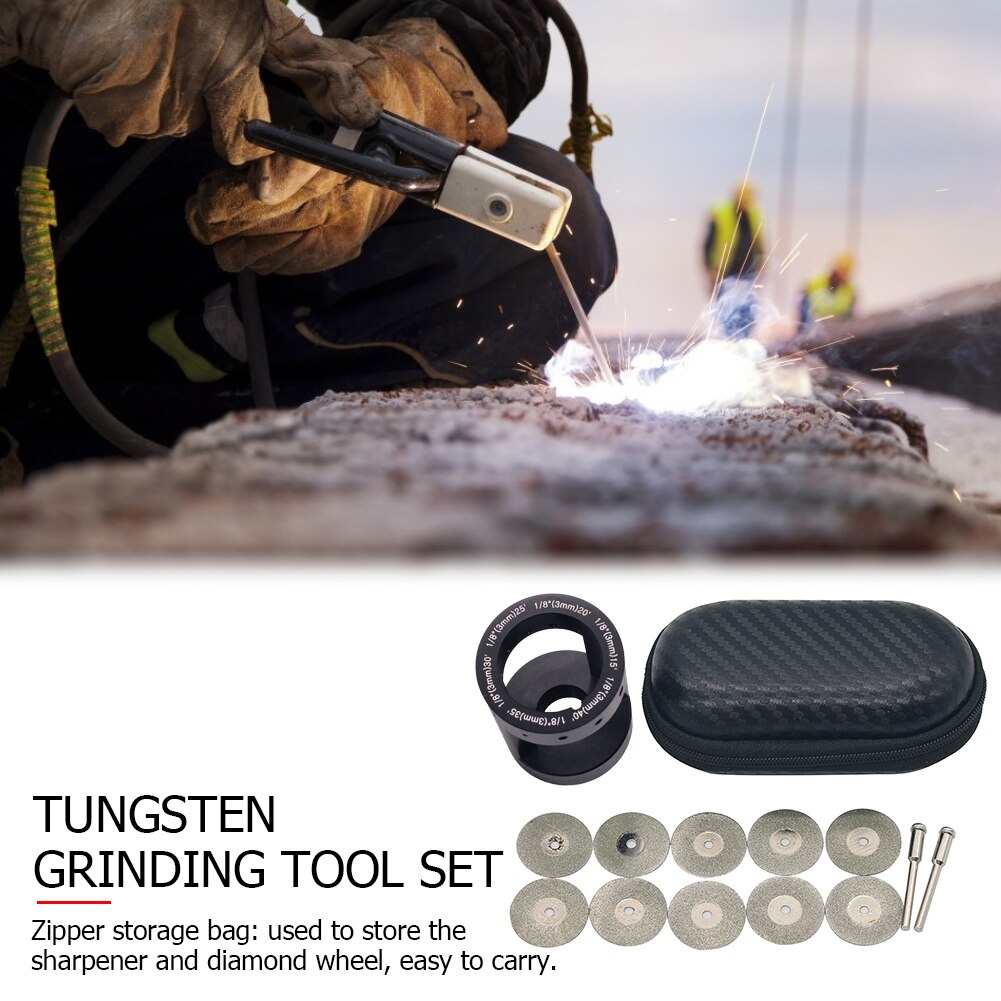 Tungsten Electrode Sharpener Sharpen Tool Set Tungsten Needles Welding Rods Needles Grinder Aluminum Electrodes Sharpen Tool