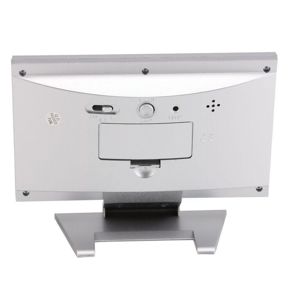 Intelligent Digital Clock Weather Station Display Alarm Thermometer Calendar Wireless Temperature Meter Clock Function Humi X6q1