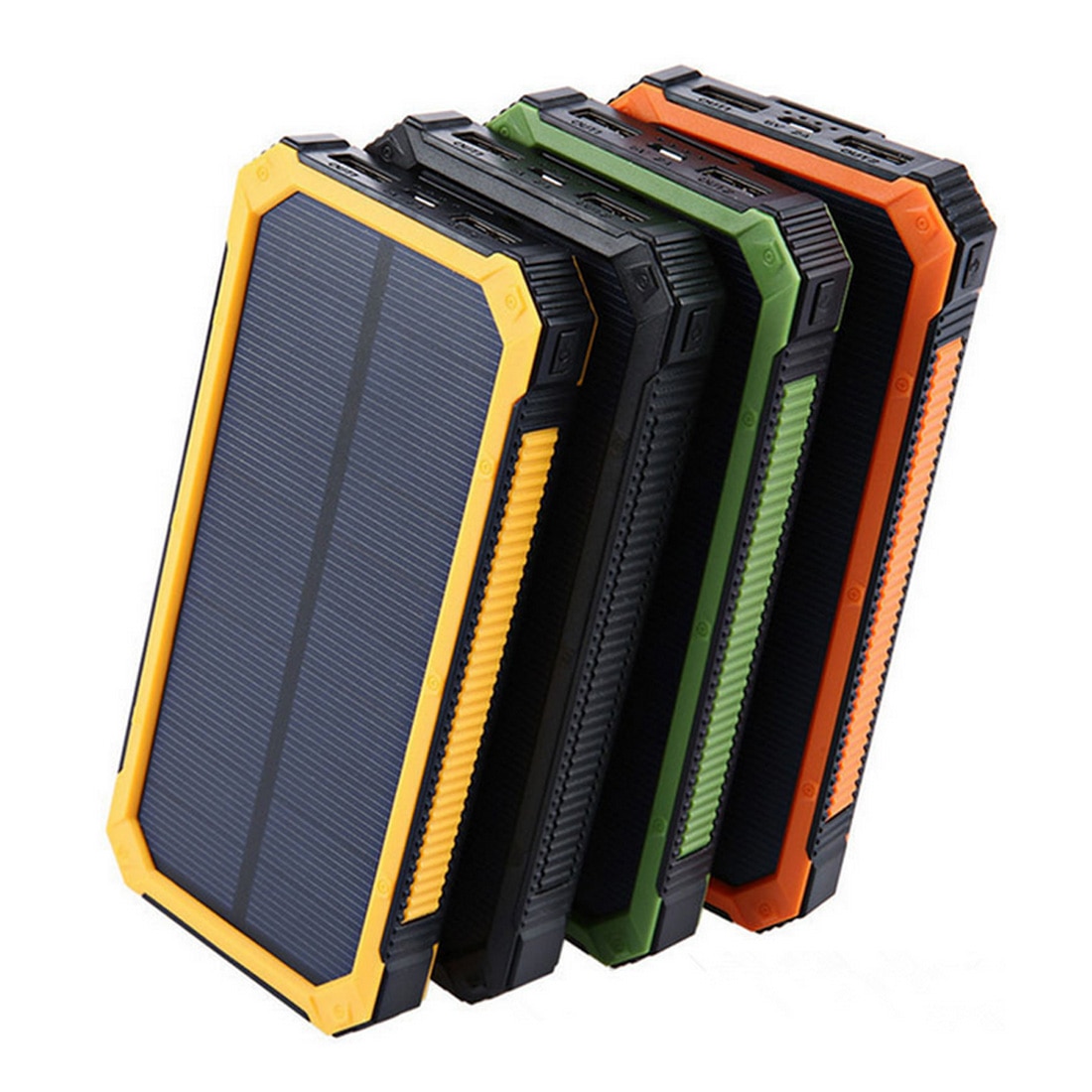 Caixa de energia portátil usb 18650, banco de energia solar portátil sem bateria led para armazenamento de painel solar
