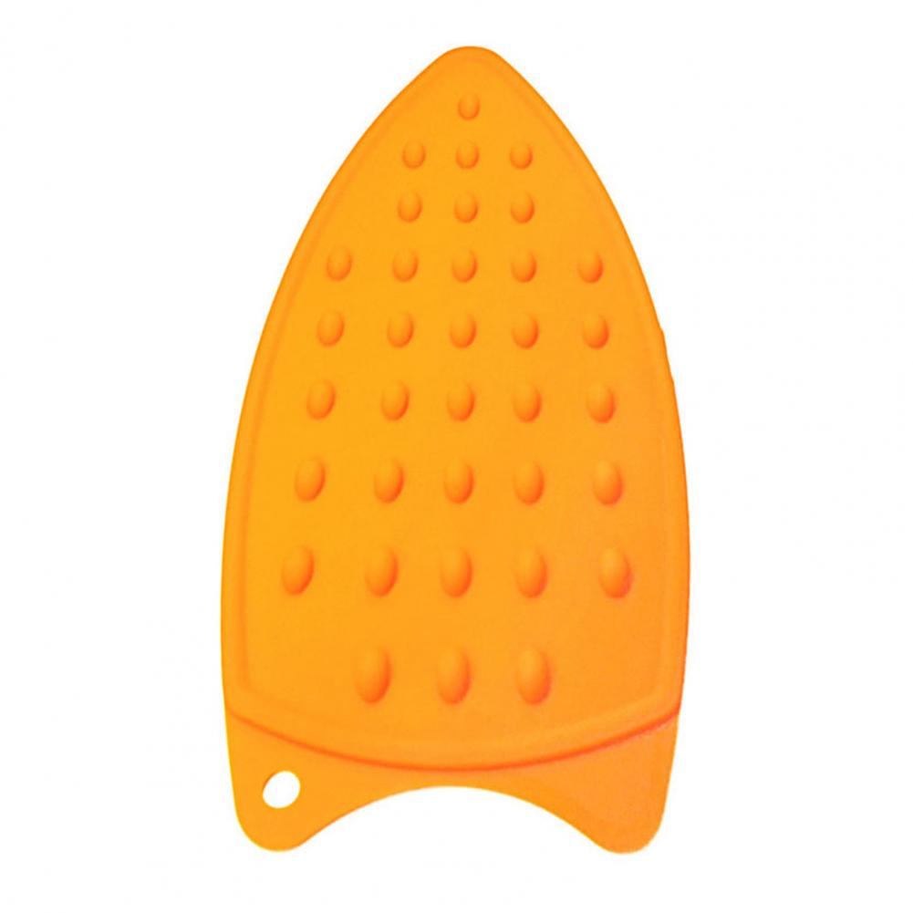 Multicolor Silicone Iron Rest Pads Mats Safe Surface Iron Coaster Stand Mat Holder Ironing Pad Insulation Boards: Orange