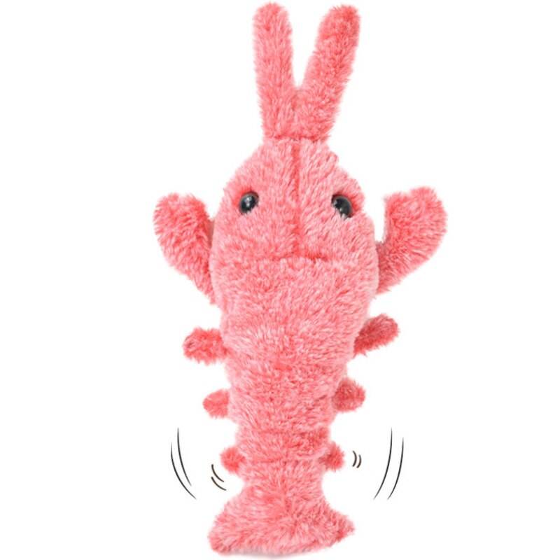 Kawaiii morze małpa pluszowe zabawki miękkie krewetki elektryczne wypchane lalki kreskówkowe zwierzęta morskie pluszowa lalka prezenty dla dzieci