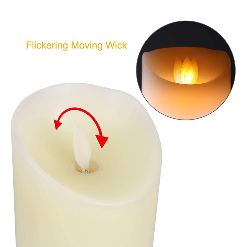 Remote Control LED Candle Lights with Timer Flameless RGB Candle Night Light Tea Lights for Home Wedding Christmas Decoration