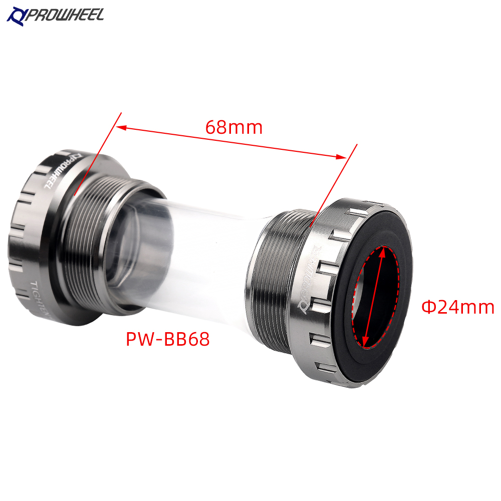 PROWHEEL RBB68/BB68/MBB73/BB73 soporte inferior de bicicleta MTB/carretera Hollowtech rodamiento para 68MM 68/73MM Shimano manivela BB