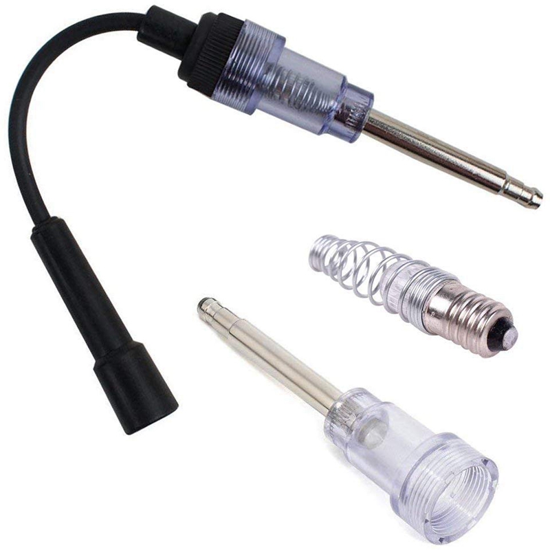 In-Line Spark-Plug Engine Ignition Tester with Carb Carburetor Cleaner Kit Pick Up Coil Armature Diagnostic Detector Tool for Au