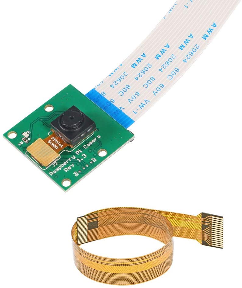 Raspberry Pi 3 B+ Case Supporting Camera Installation with Heatsinks Case Holder for Raspberry Pi 3 Model: Camera for Zero