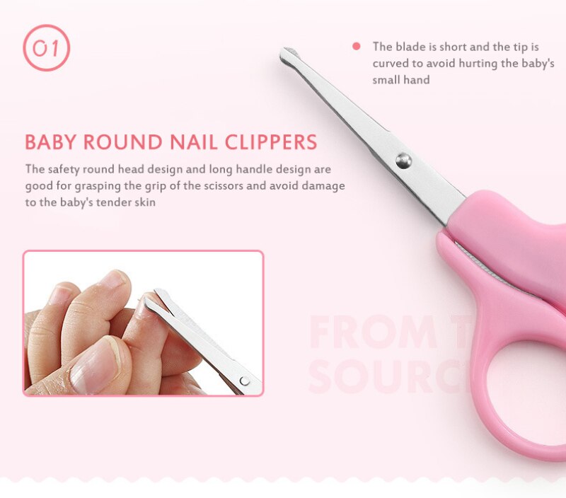 4pcs/set Children Baby Nail Care Set Baby Healthcare Kits Infant Finger Trimmer Scissors Nail Clipper Prevent Hand Injury Tool