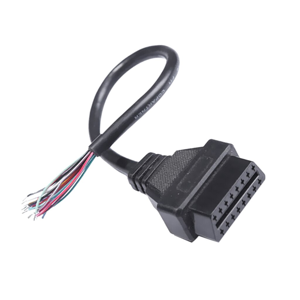 16 Pin OBD 2 OBD II Auto Car Diagnostic Adapter Connector Cable 30cm