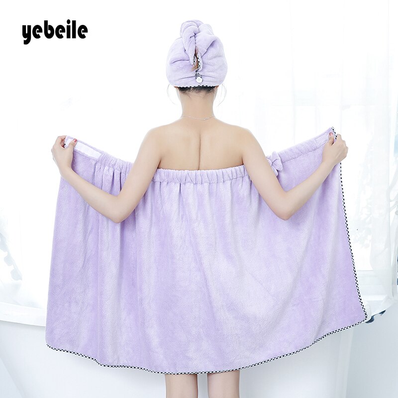 Yebeile nuovo telo da bagno, super assorbente ad asciugatura rapida asciugamano in microfibra, bello asciugamano, un bowknot gonna vasca da bagno