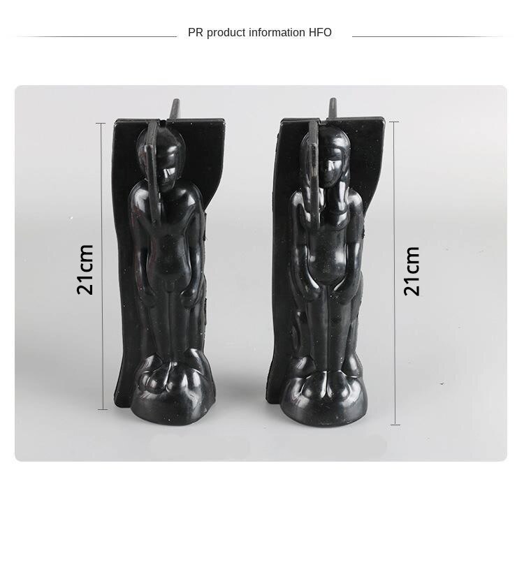 De DIY forma humana cuerpo vela moldes forma para velas magia hombre mujer moldes Diy molde de goma para molde para pastel de decoración